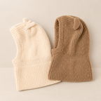 Baby Hat and Scarf Set Soft Fabric Newborn to 12 Months Neutral Tones 1