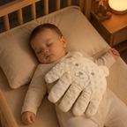 Baby Sleep Aid Pillow Hand Shaped Soft Breathable Fabric Battery Operated 4