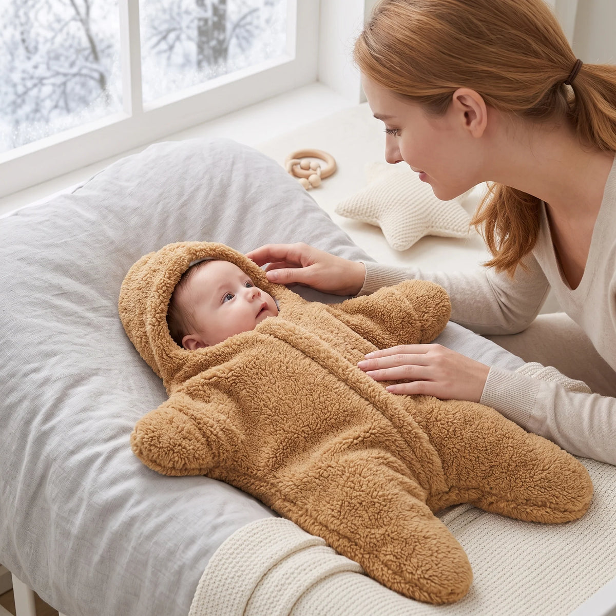 Baby Sleeping Sack - Cozy Starfish Design for Secure Sleep Comfort 7