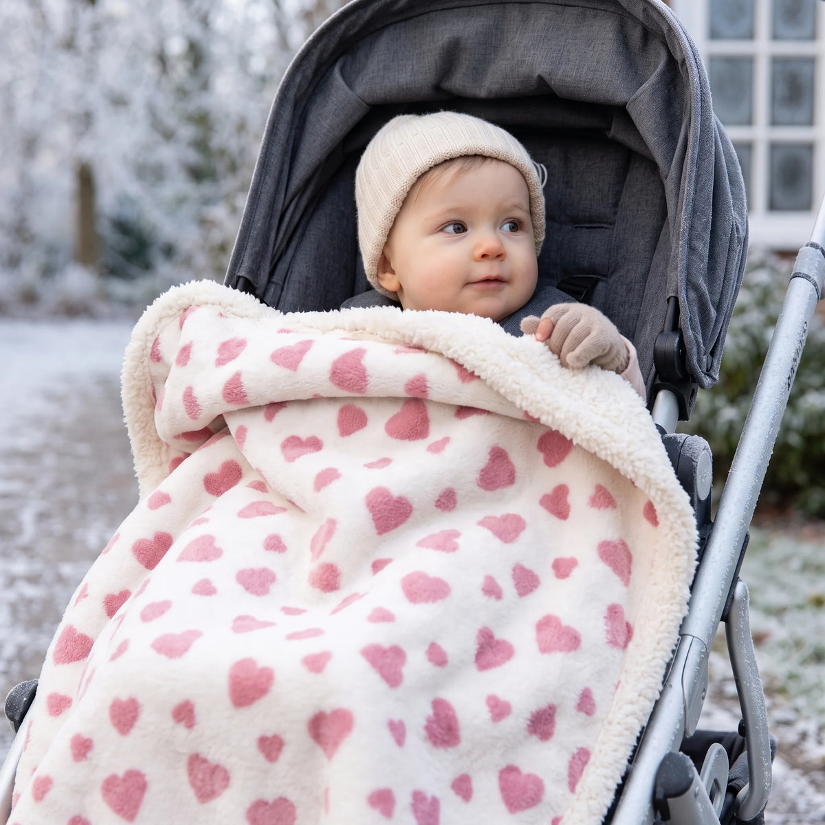 Baby Stroller Blanket - Soft Flannel for Cozy Warmth & Comfort 5