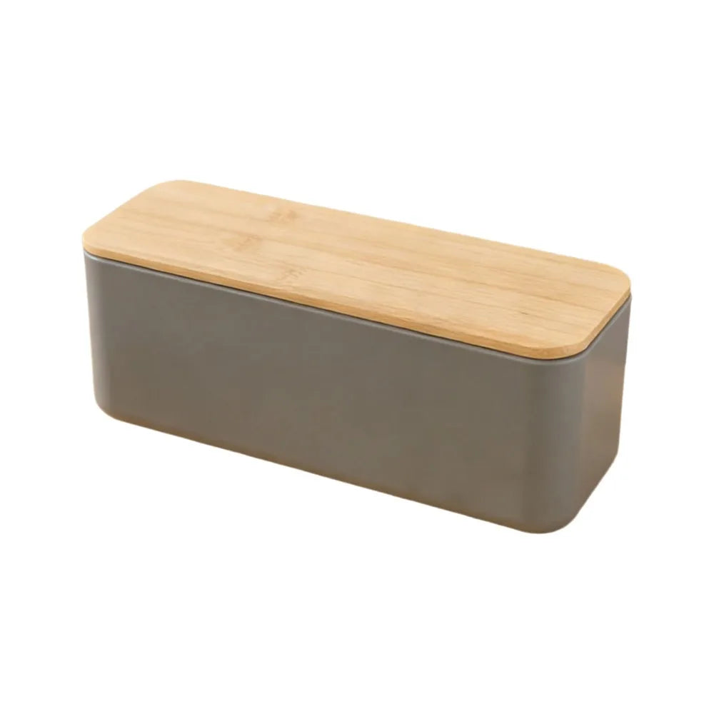 Bamboo Lid Bread Box - Stylish Bread Storage for Freshness & Organization 11