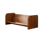 Bamboo MDF Bookshelf - Compact 1-Tier Storage for Study Essentials 0