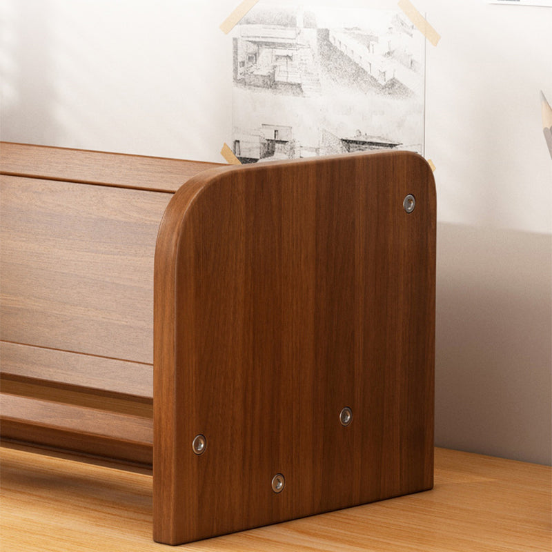 Bamboo MDF Bookshelf - Compact 1-Tier Storage for Study Essentials 6