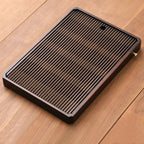 Bamboo Tea Tray - Elegant Design with Efficient Water Drain System 5