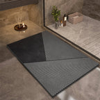 Bath Mat - Quick Drying, Non-Slip, Stone Design, Large Size 0