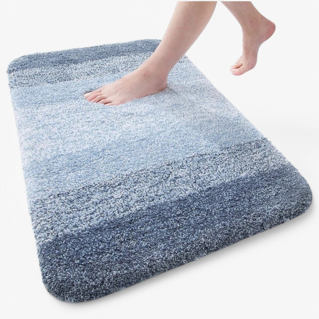 Bath Mat Anti Slip Backing, Quick-Dry Microfibre Comfort & Safety 1