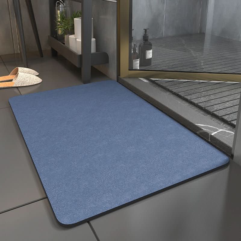 Bath Mat Microfiber Non Slip Machine Washable, Soft, Absorbent Bathroom Rug 2