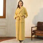 Bathrobe - Cozy Coral Fleece Mens Robe for Year-Round Comfort 0