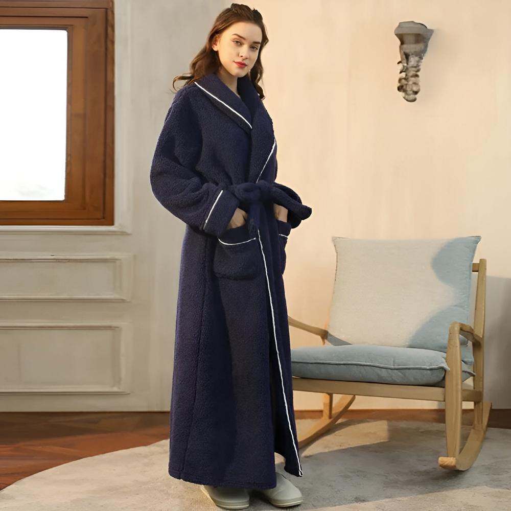 Bathrobe - Cozy Coral Fleece Mens Robe for Year-Round Comfort 4