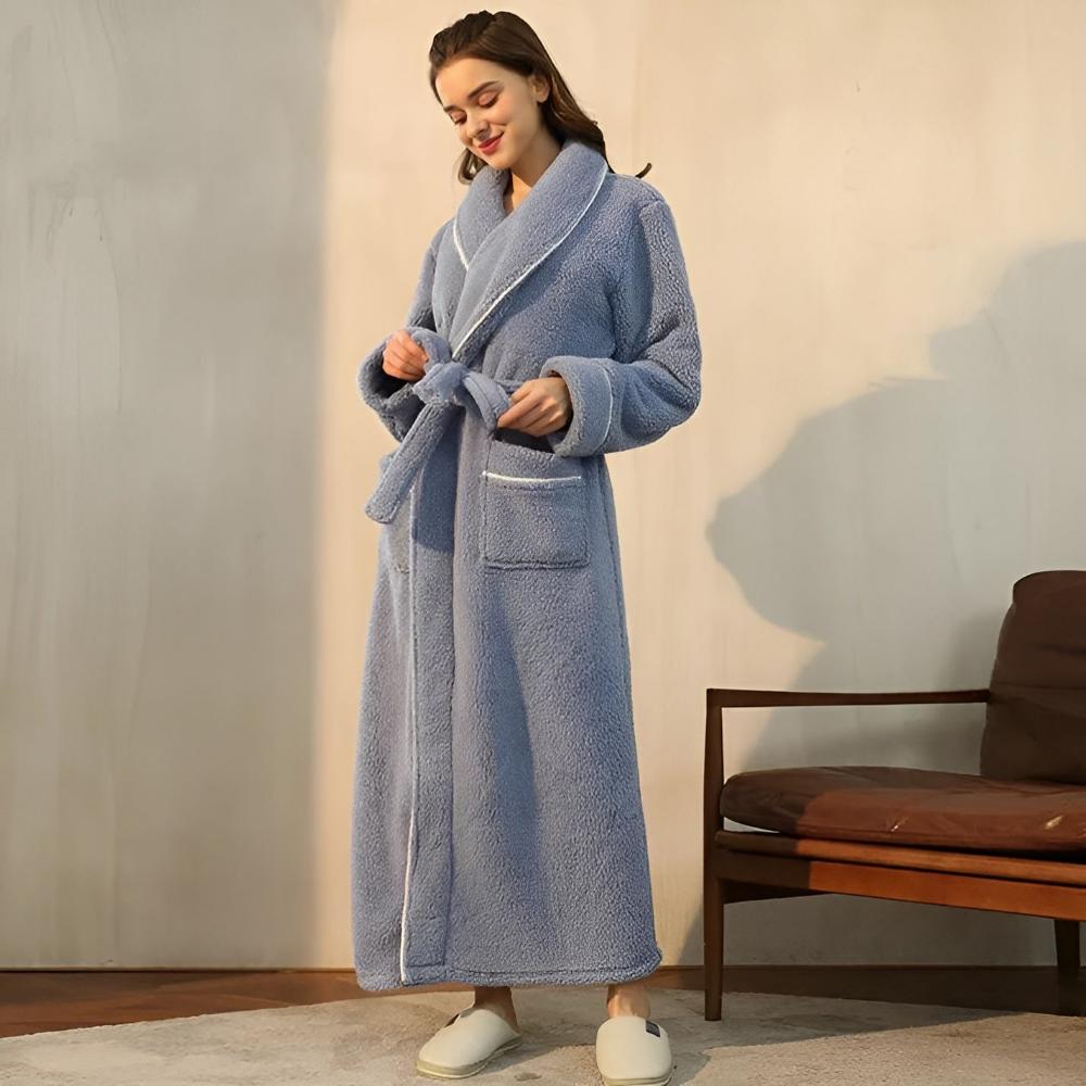 Bathrobe - Cozy Coral Fleece Mens Robe for Year-Round Comfort 6