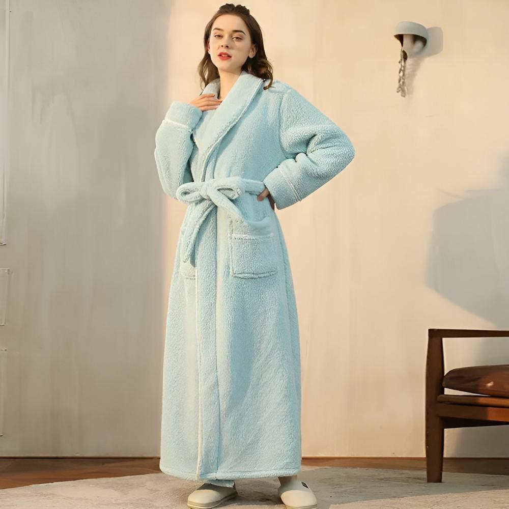 Bathrobe - Cozy Coral Fleece Mens Robe for Year-Round Comfort 9