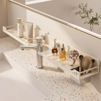Bathroom Shelf - Space-Saving Bathroom Storage with Vacuum Suction 0