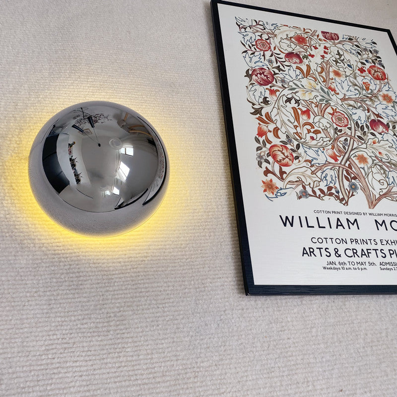 Bauhaus Glass Globe Wall Sconce - Minimalist LED Ambient Light 5
