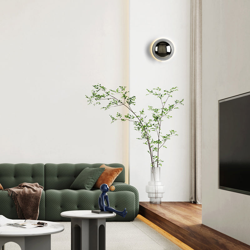 Bauhaus Glass Globe Wall Sconce - Minimalist LED Ambient Light 6