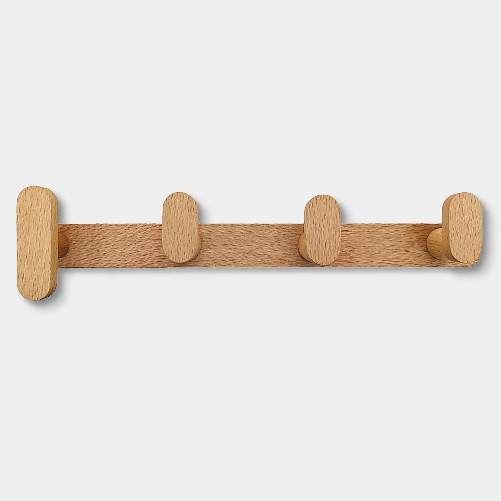 Beech Wall Hooks - Stylish Coat Hooks for Wall, Easy Installation 1
