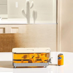 Beverage Dispenser 5.3 L PC ABS Clamp Lid Spout 32 x 17 x 13.5 cm, Hot & Cold Drink Dispenser 3