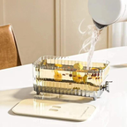 Beverage Dispenser 5.3 L PC ABS Clamp Lid Spout 32 x 17 x 13.5 cm, Hot & Cold Drink Dispenser 4