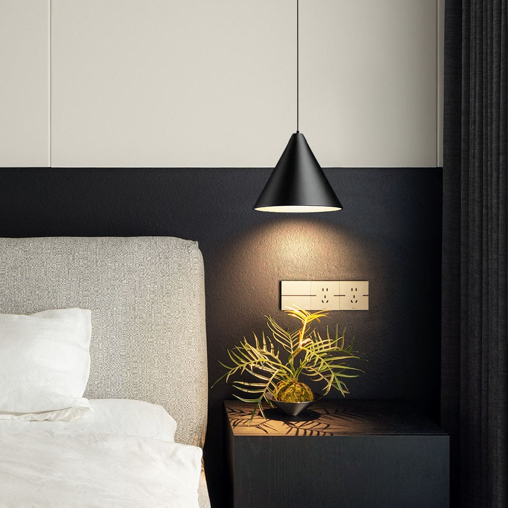 Black Pendant Lamp - Adjustable Cone Shade for Kitchen Pendant Lighting 4