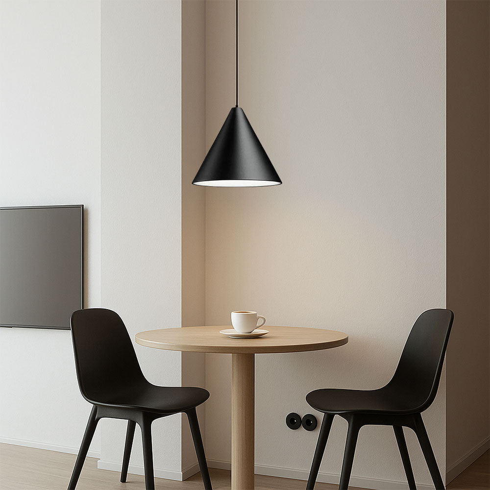 Black Pendant Lamp - Adjustable Cone Shade for Kitchen Pendant Lighting 5