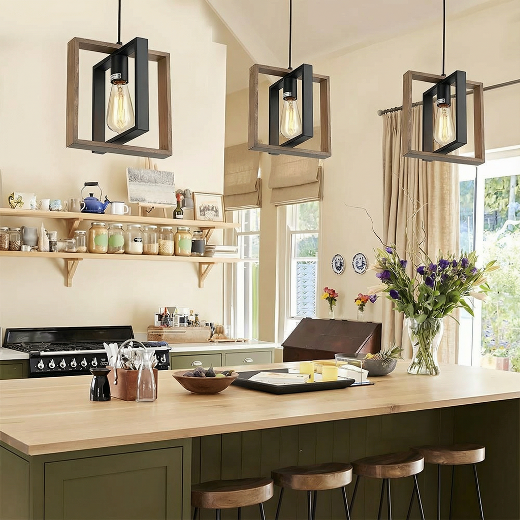 Black Pendant Light - Stylish Kitchen Pendant Lighting for Dining Areas 1