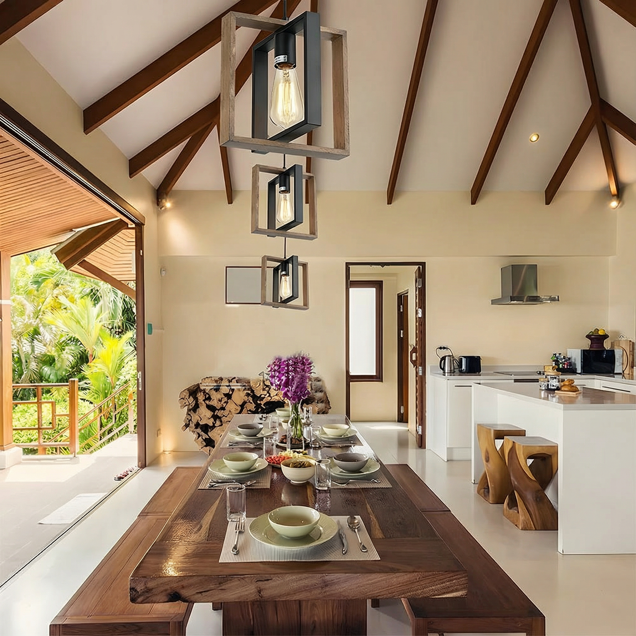 Black Pendant Light - Stylish Kitchen Pendant Lighting for Dining Areas 2
