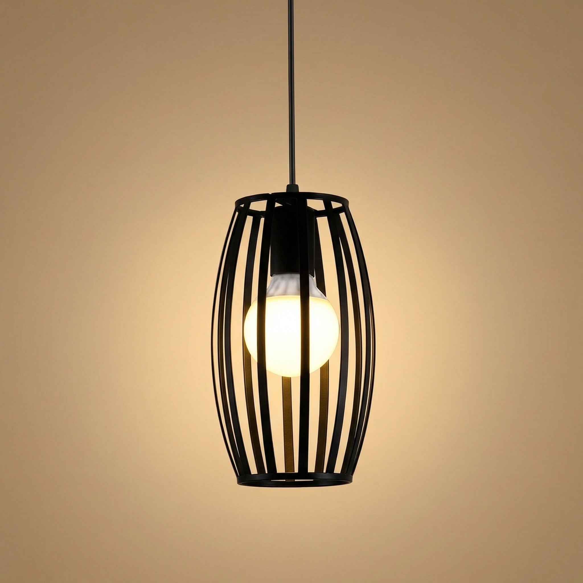 Black Pendant Light - Stylish Nordic Design for Kitchen Island Lighting 0