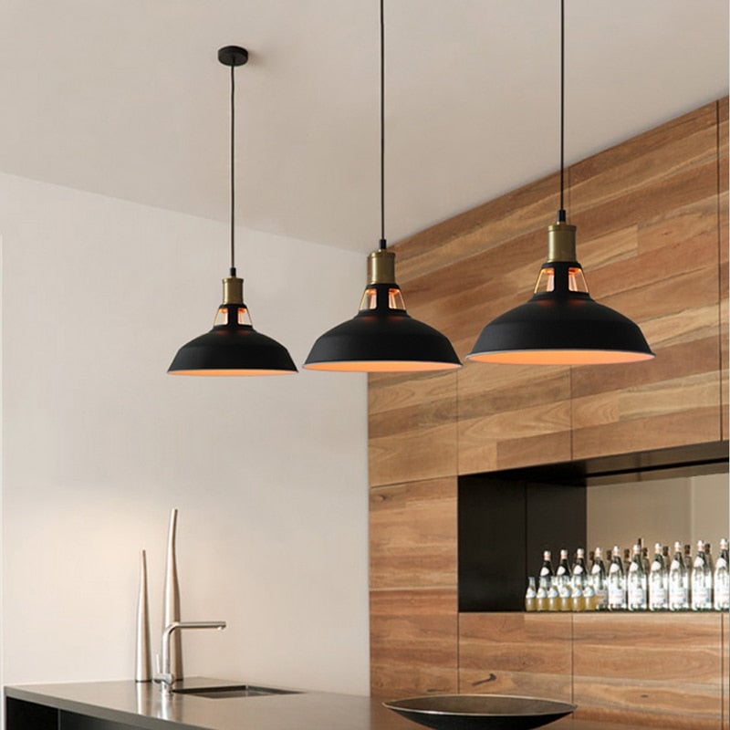 Black Pendant Light - Timeless Rustic Kitchen Pendant Lighting Design 4