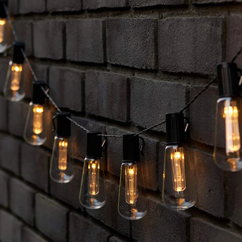 Black Solar String Lights Outdoor - Weatherproof, Minimalist Design, 10-30 LEDs 1