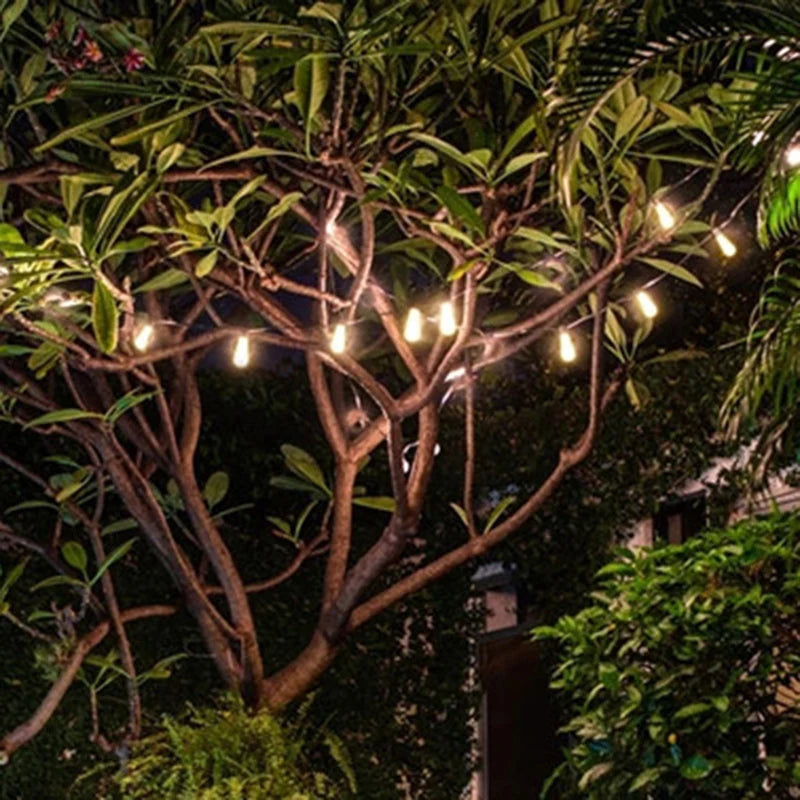 Black Solar String Lights Outdoor - Weatherproof, Minimalist Design, 10-30 LEDs 8