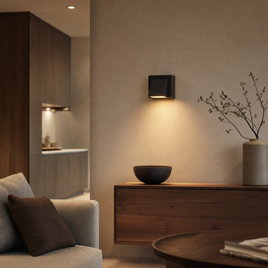 Black Wall Sconce - Modern Design for Ambient Bathroom Lighting 2