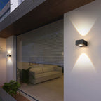 Black Waterproof Outdoor Wall Lamp – Dual Direction LED Wall Sconce Lighting for Elegant Outdoor Ambiance 3