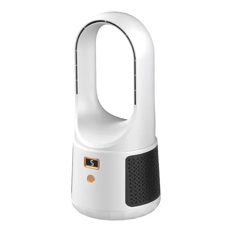 Bladeless Table Fan - Quiet, Compact USB Fan with 6 Speed Settings 0