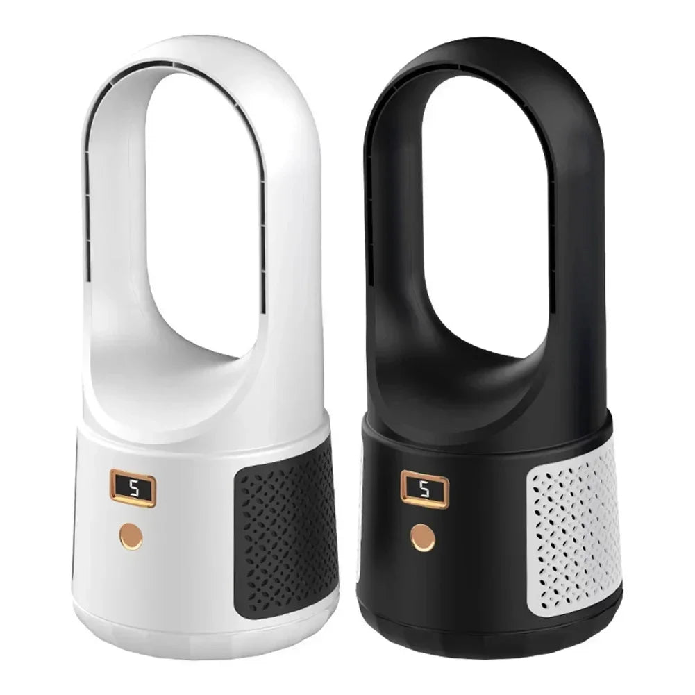 Bladeless Table Fan - Quiet, Compact USB Fan with 6 Speed Settings 5