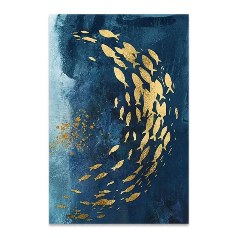 Blue Sea Canvas Prints - Stunning Aerial Ocean View Wall Art 0