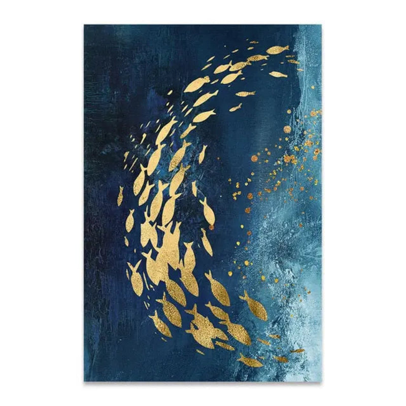 Blue Sea Canvas Prints - Stunning Aerial Ocean View Wall Art 4