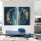 Blue Sea Canvas Prints - Stunning Aerial Ocean View Wall Art 6