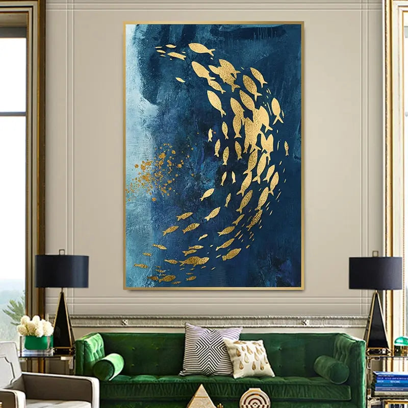 Blue Sea Canvas Prints - Stunning Aerial Ocean View Wall Art 7