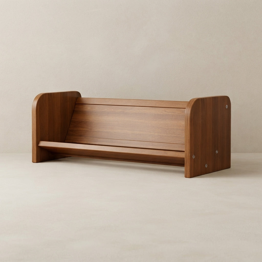 Bookshelf Bamboo and MDF 1 Tier Desktop Storage Shelf 1