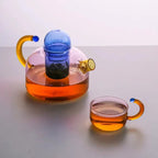 Borosilicate Glass Teapot Set - Elegant Tea Set for Adults, 400ml 1