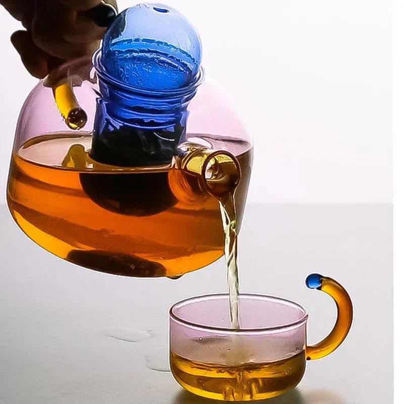 Borosilicate Glass Teapot Set - Elegant Tea Set for Adults, 400ml 2
