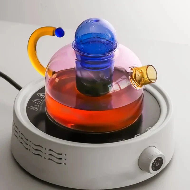 Borosilicate Glass Teapot Set - Elegant Tea Set for Adults, 400ml 3