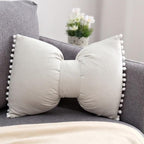 Bow-Shaped Throw Pillow - Unique Decorative Accent for Any Room 0