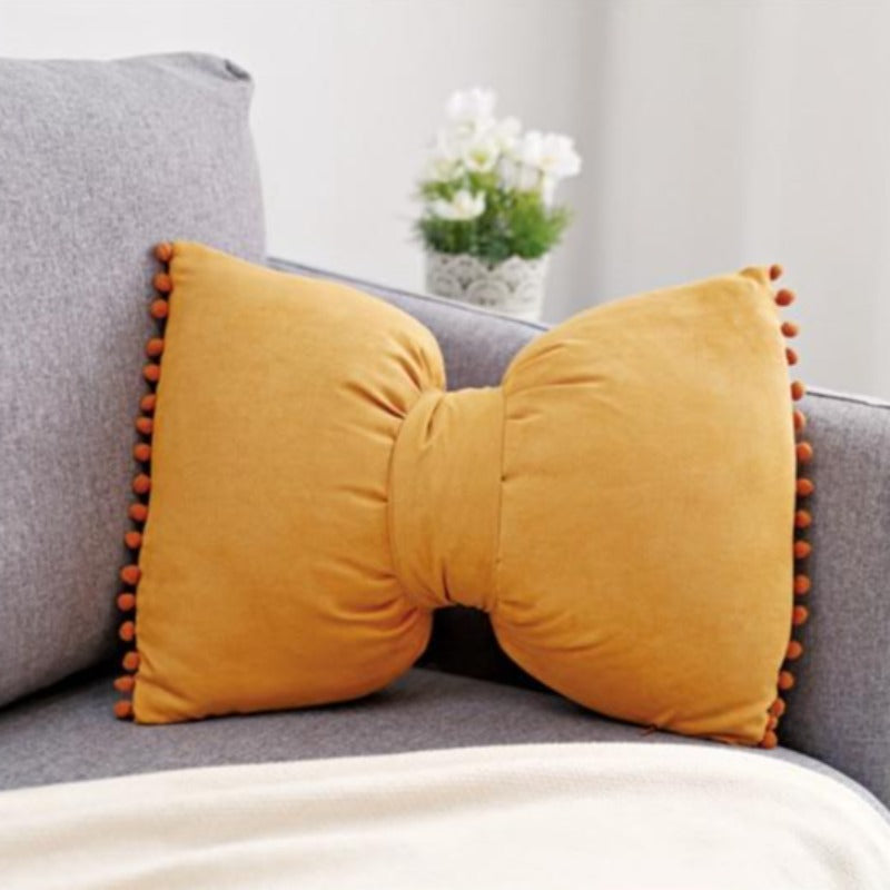 Bow-Shaped Throw Pillow - Unique Decorative Accent for Any Room 12