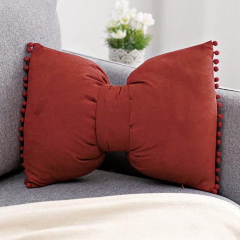 Bow-Shaped Throw Pillow - Unique Decorative Accent for Any Room 16