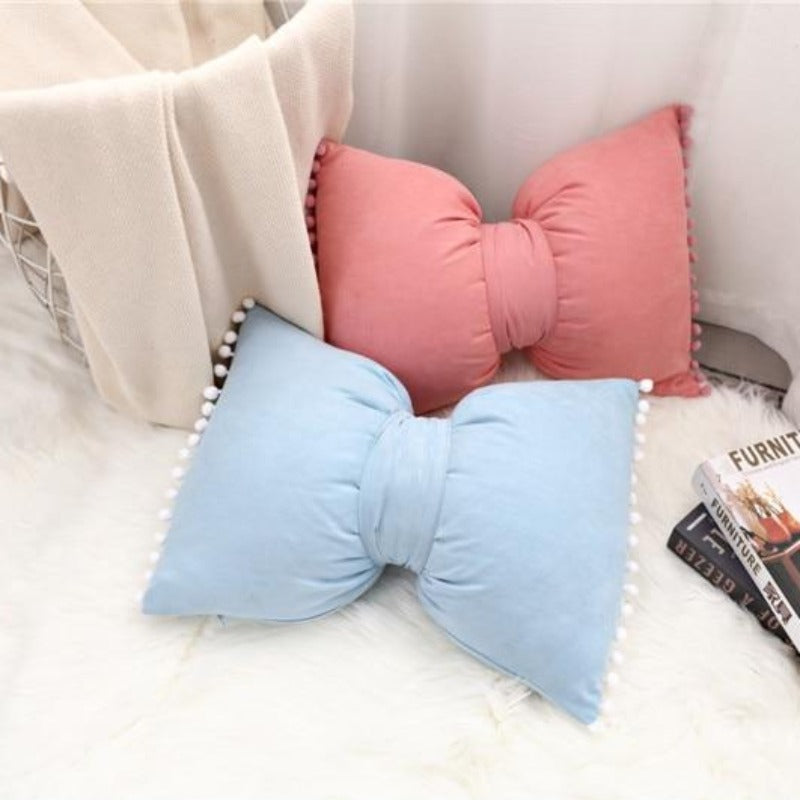 Bow-Shaped Throw Pillow - Unique Decorative Accent for Any Room 2