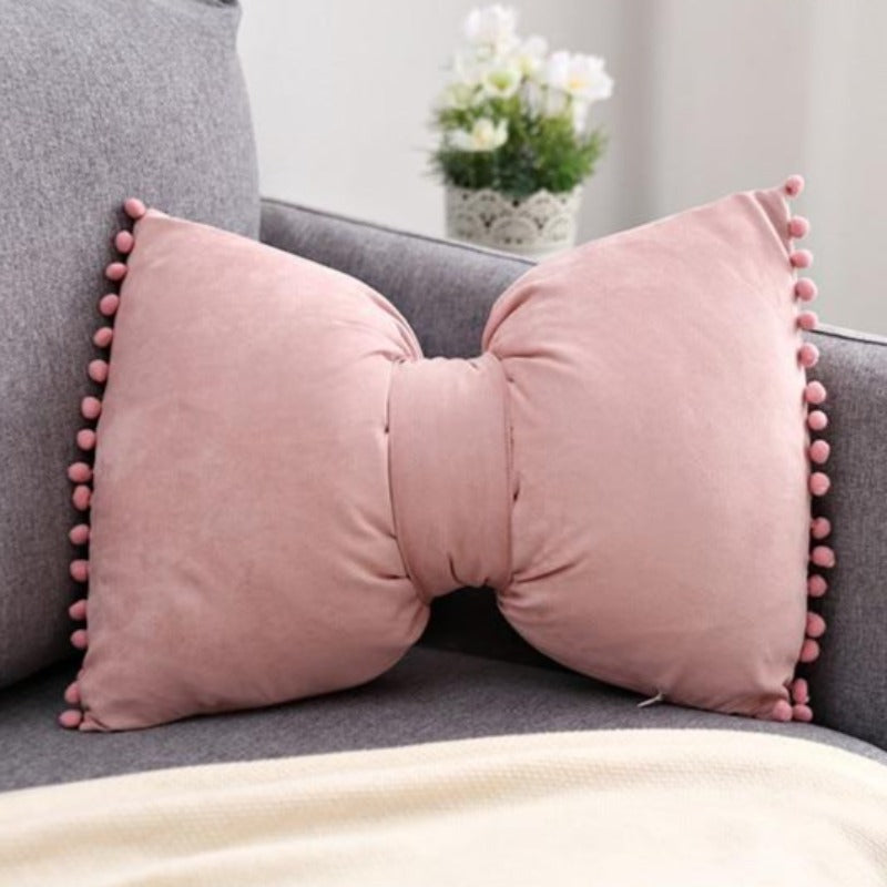 Bow-Shaped Throw Pillow - Unique Decorative Accent for Any Room 21