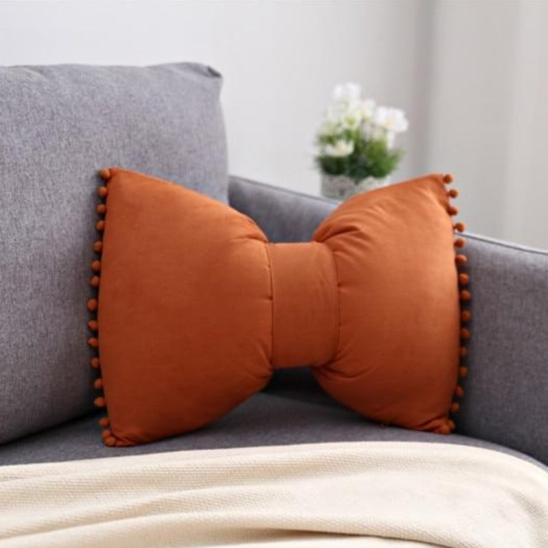 Bow-Shaped Throw Pillow - Unique Decorative Accent for Any Room 22