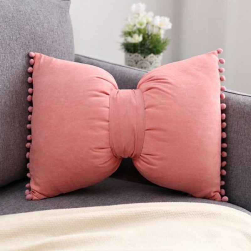 Bow-Shaped Throw Pillow - Unique Decorative Accent for Any Room 25