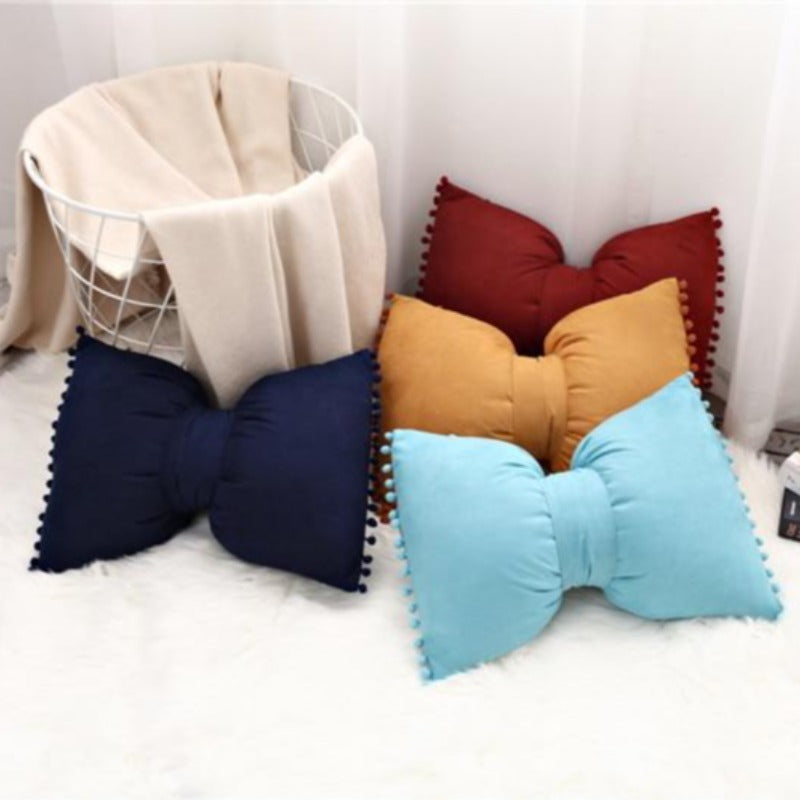 Bow-Shaped Throw Pillow - Unique Decorative Accent for Any Room 3