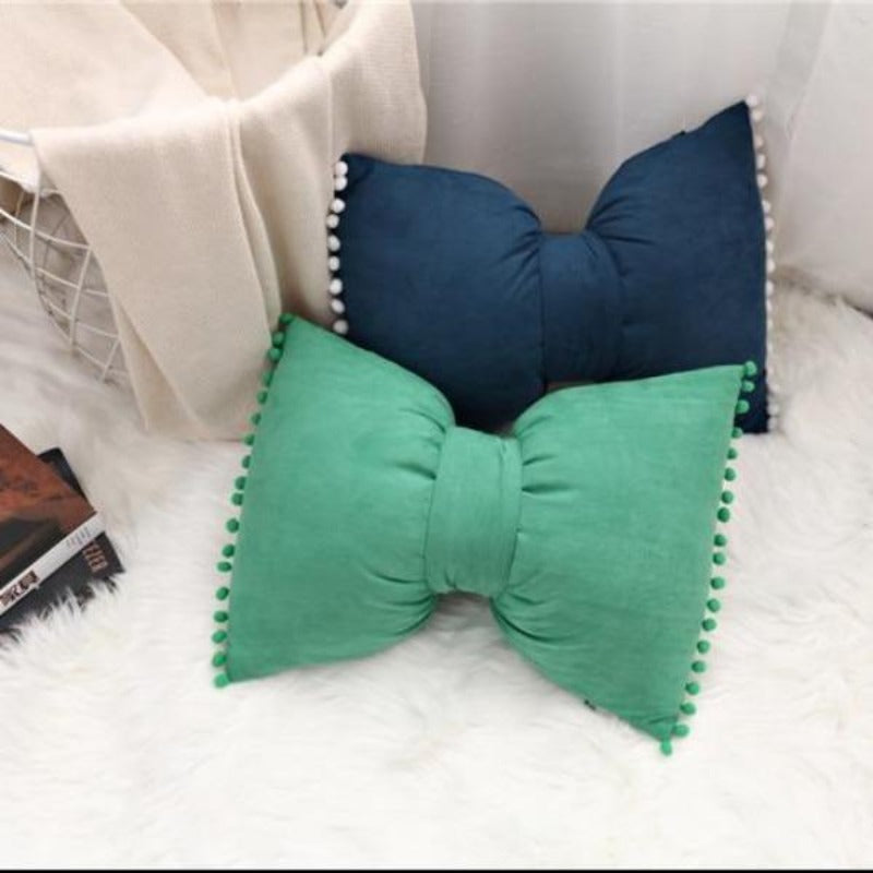 Bow-Shaped Throw Pillow - Unique Decorative Accent for Any Room 4